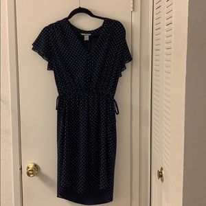 H&M Navy Polka Dot Dress
